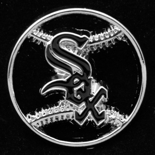 Chicago White Sox Team Logo Cut Out Baseball Pin