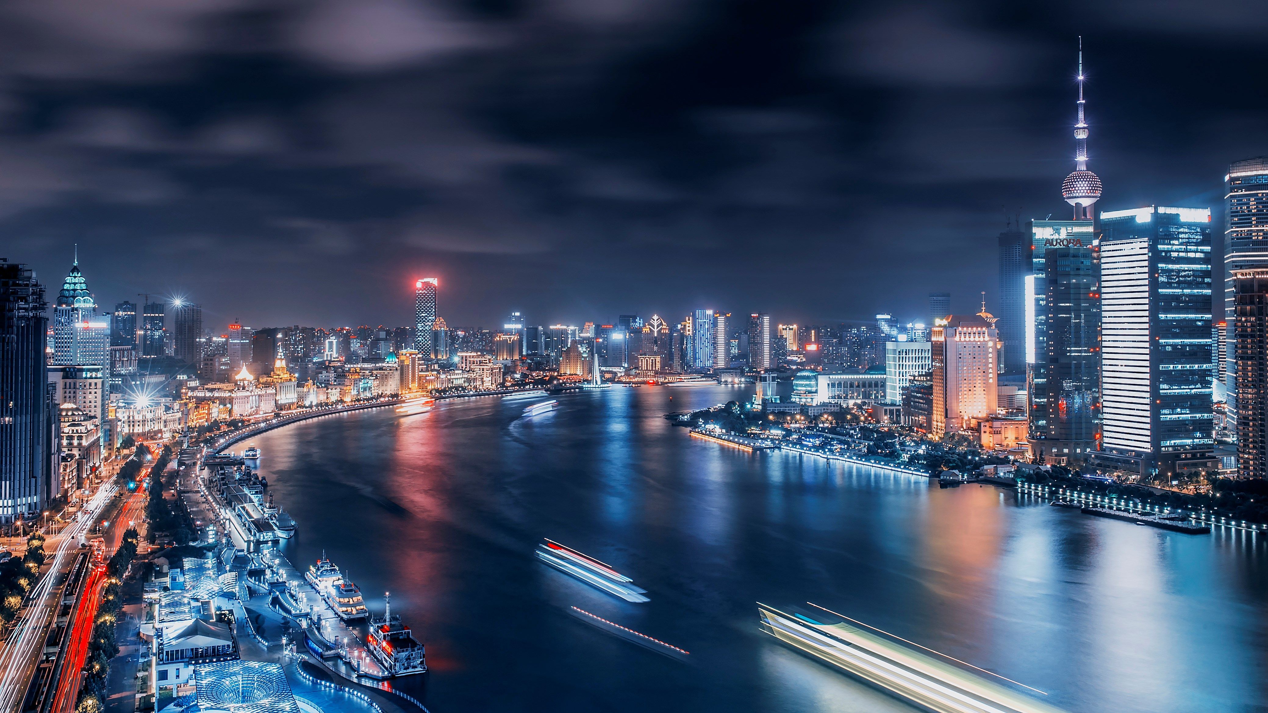 4k Shanghai Wallpaper On