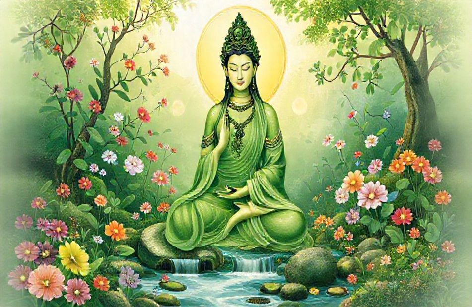 Green Tara Wallpaper