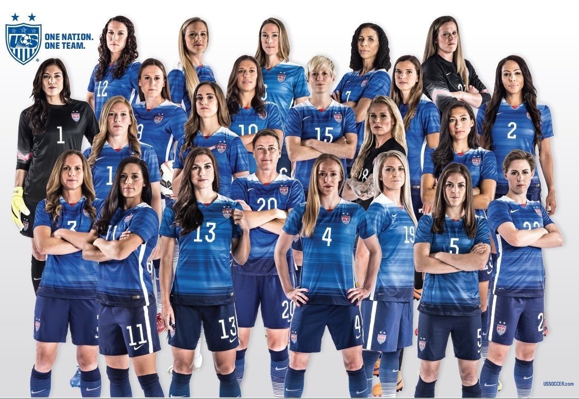 US Womens National Soccer Team Poster 2015 A Mighty Girl