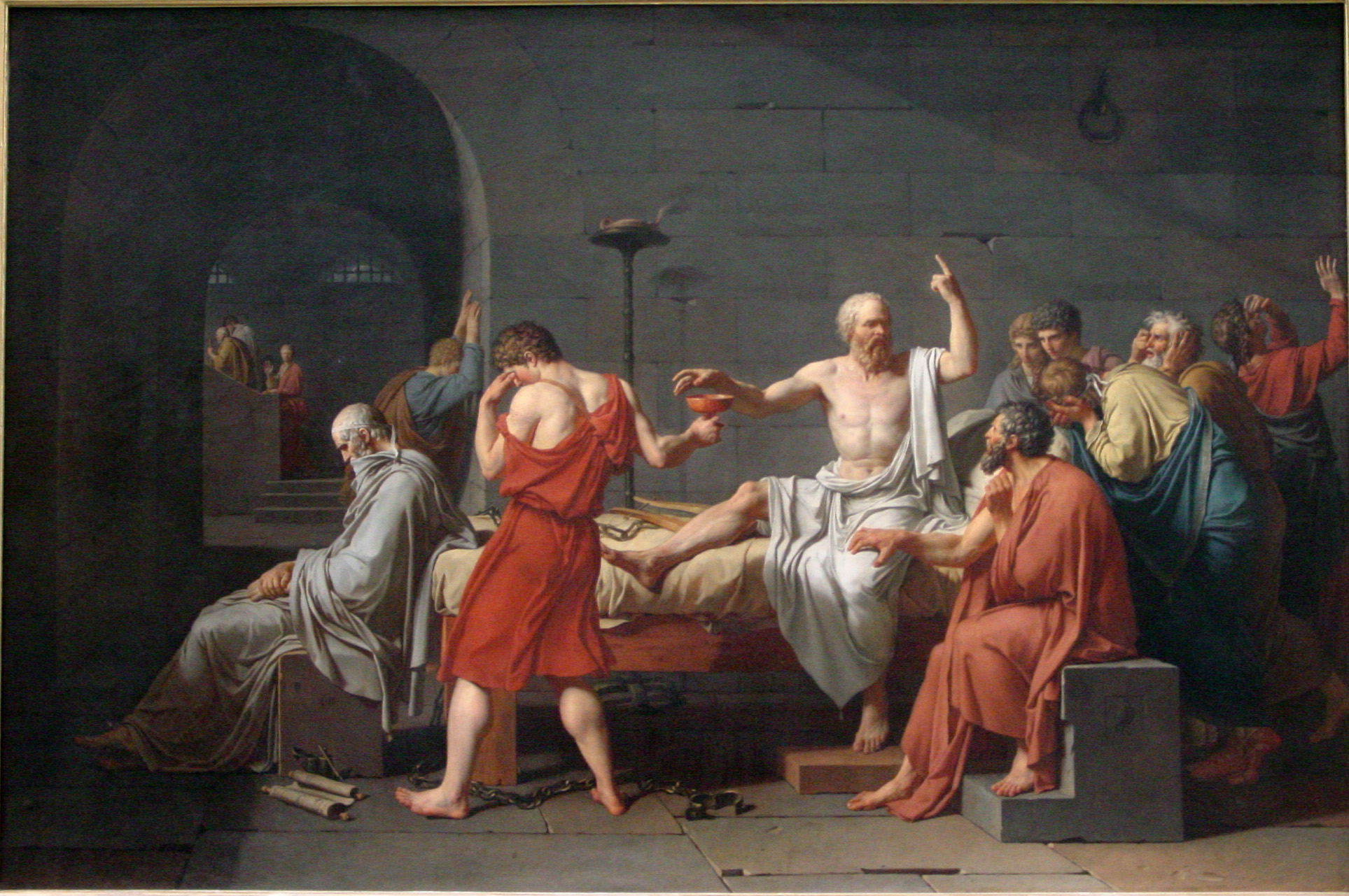 The Death Of Socrates Wallpaper iPhone