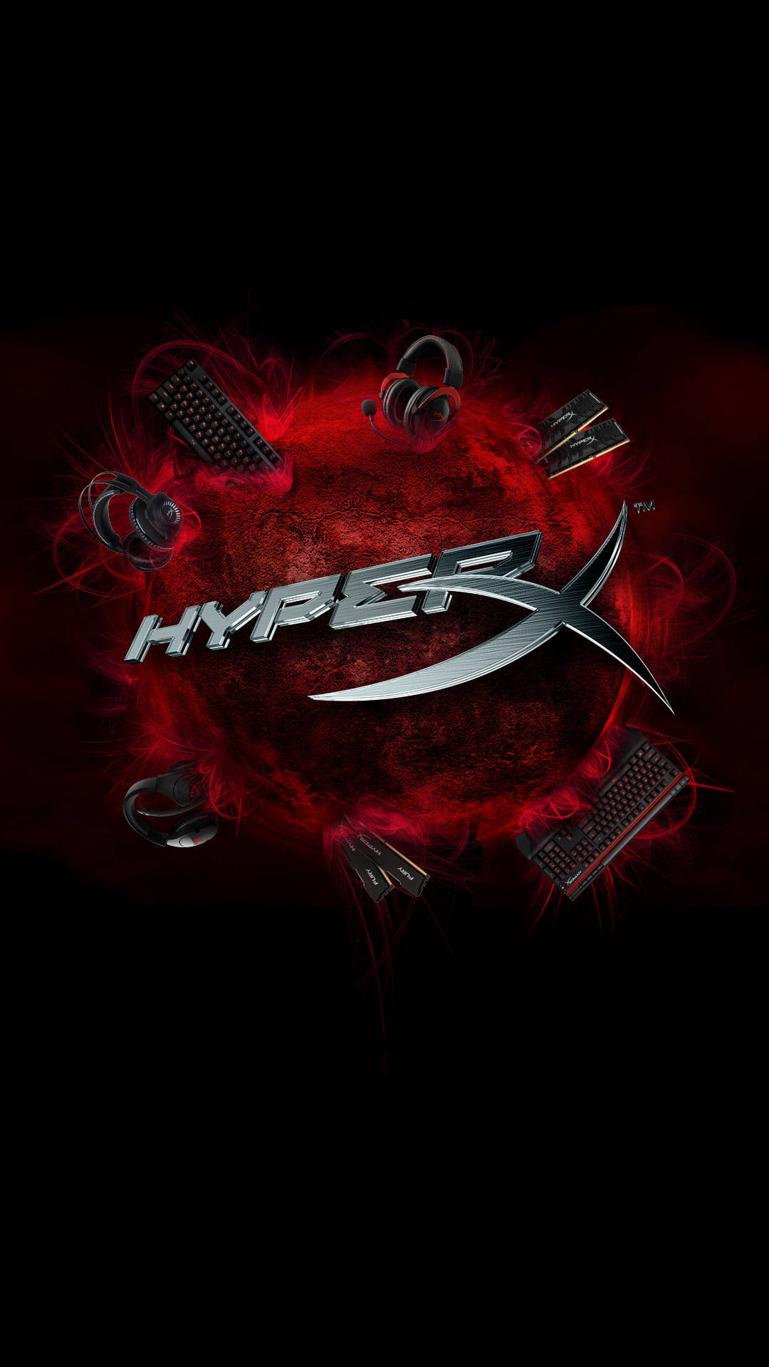 Black And Red Gaming Background Wallpaper