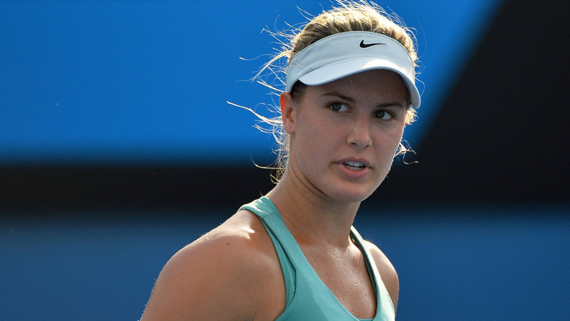 Close Up Of Eugenie Bouchard Ixy1bmv1n0qklzeo Wallpaper