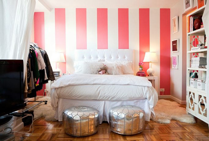 48 Pink Striped Wallpaper For Bedroom On Wallpapersafari