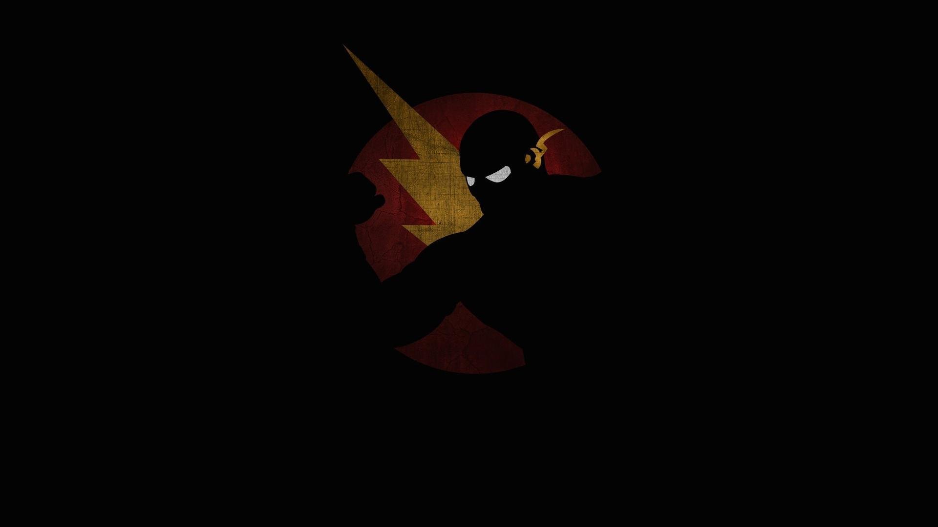 Flash comic hero lightning bolts black background wallpaper 56855