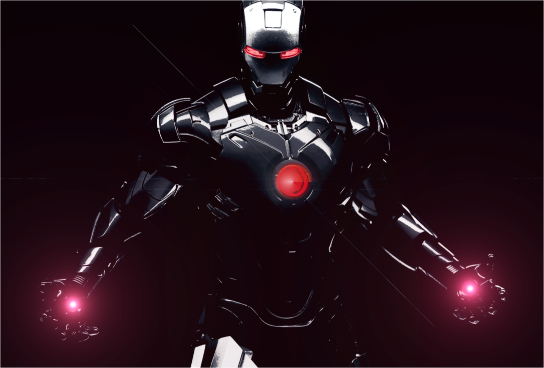 Iron Man In Black By Deviationanonymous