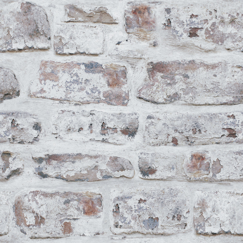 Arthouse Opera White Washed Brick Wallpaper