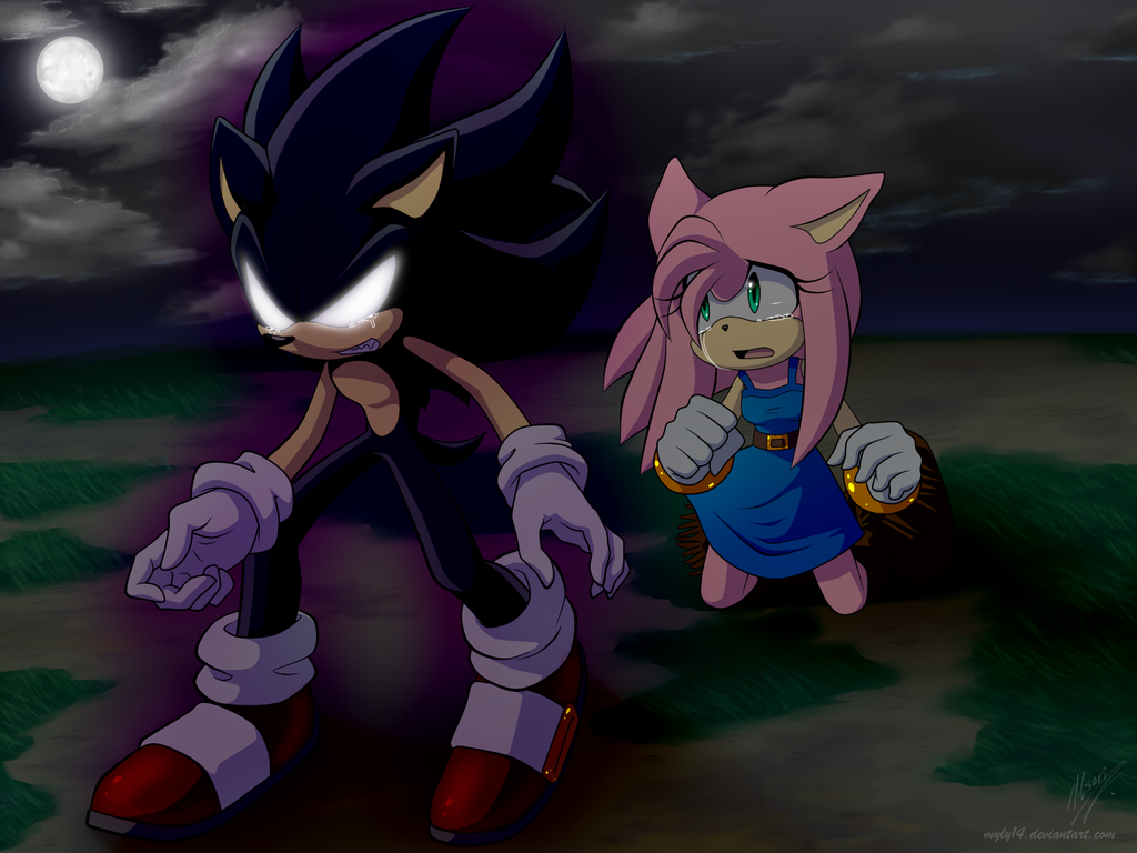 M Dark Sonic And Amy By Myly14