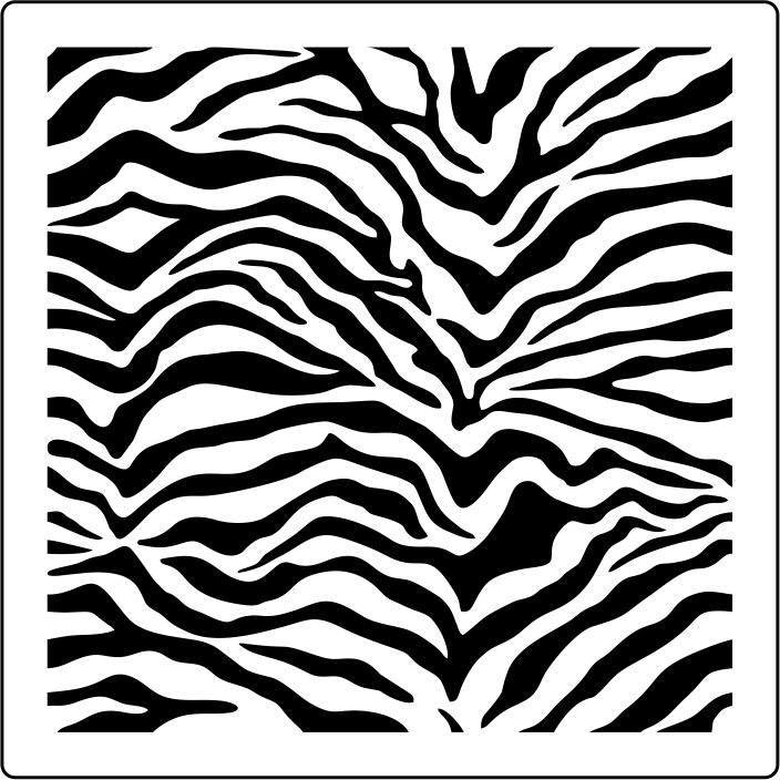 Large Seamless Zebra Pattern Stencil
