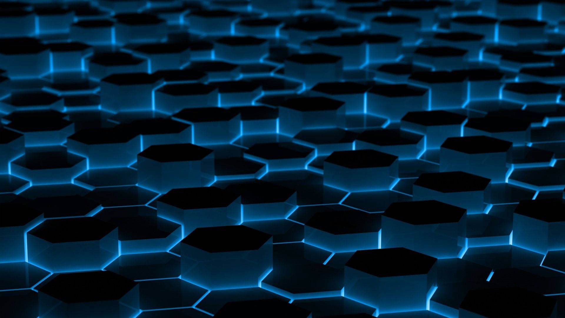 Neon Blue Aesthetic Wallpaper