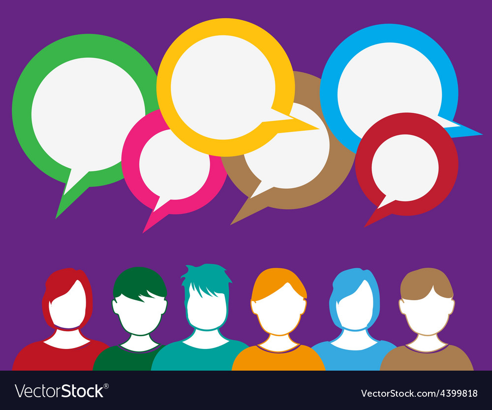 🔥 Free download People talk background Royalty Free Vector Image