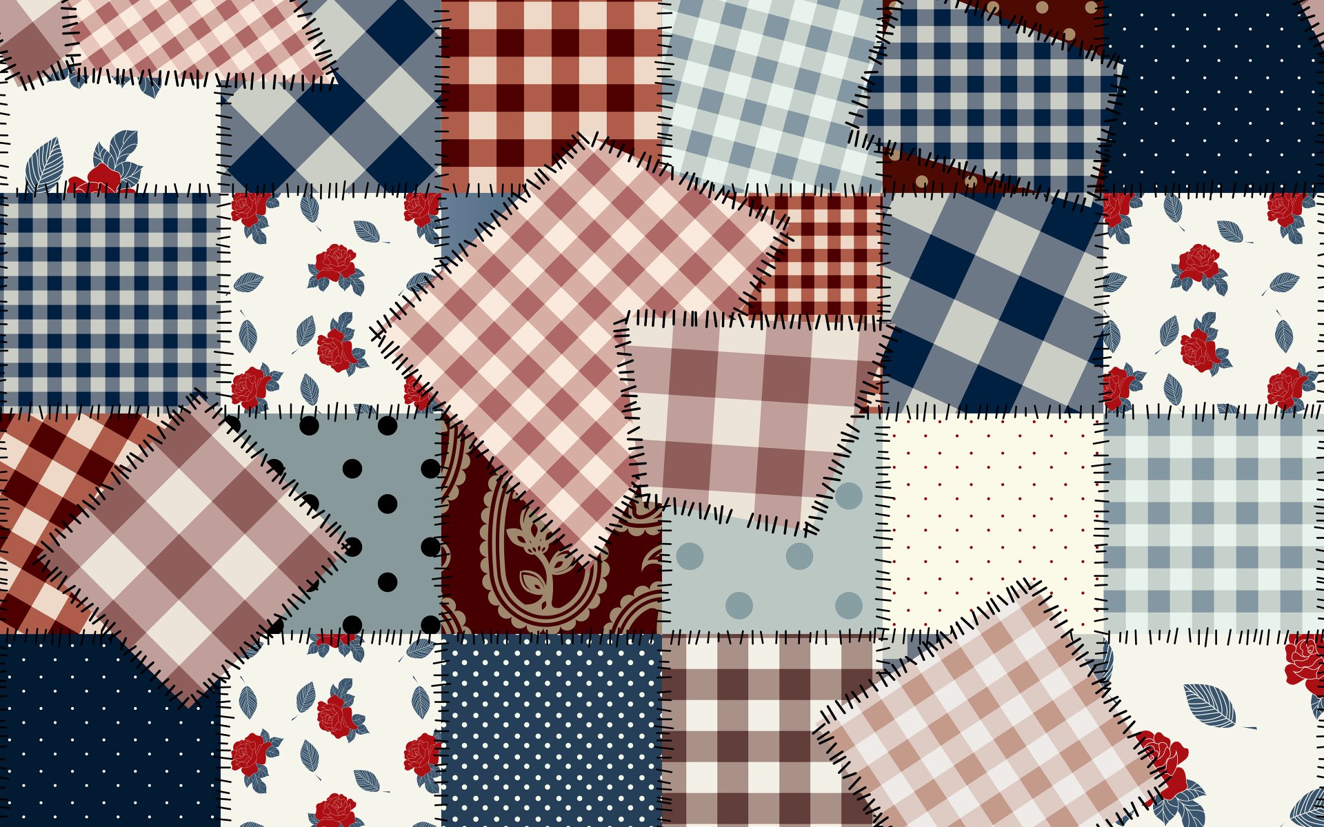 Patchwork Artistic Vector 4k Ultra HD Wallpaper