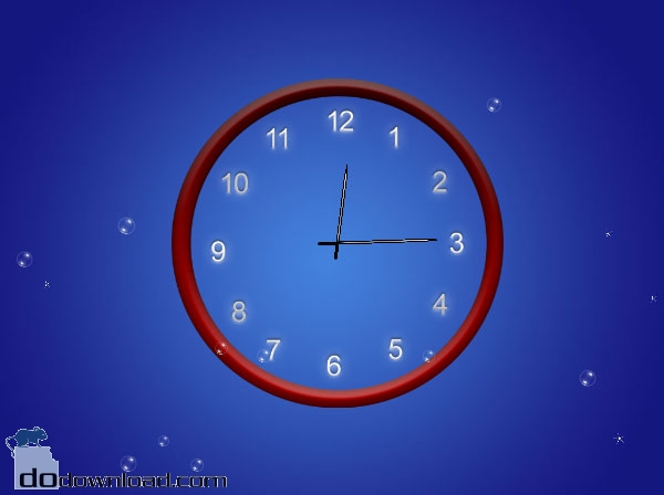 Clock Animated Wallpaper Image A Showing The Actual Time