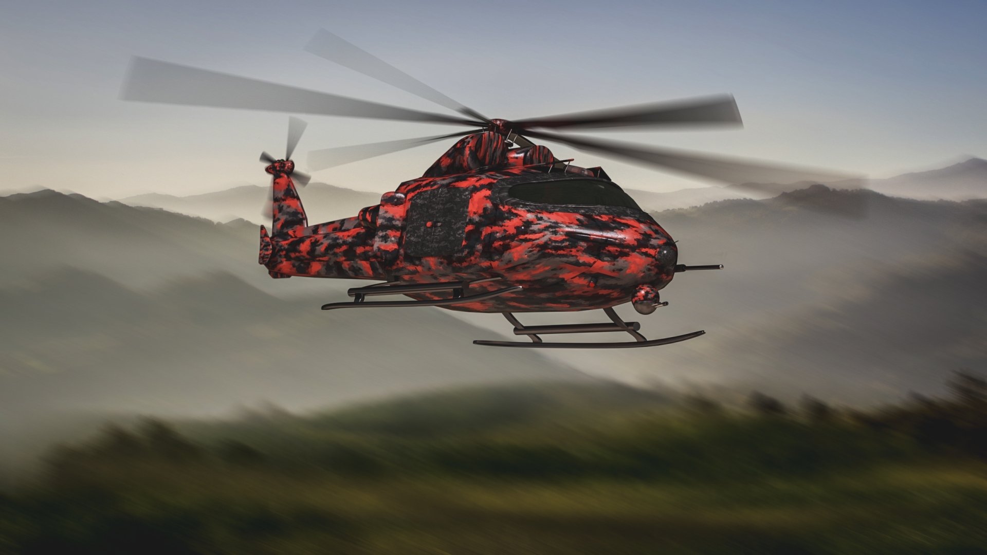 Military Transport Attack Helicopter HD Wallpaper