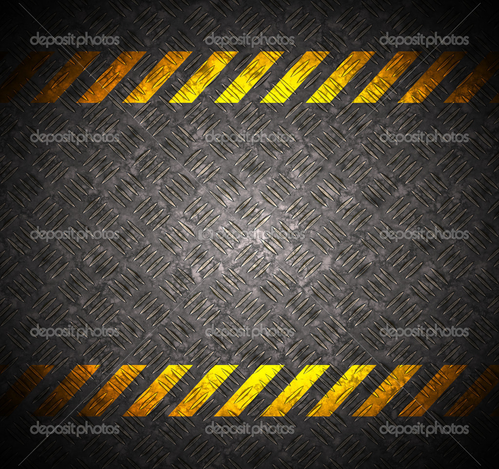 Metal Background With Caution Tape Stock Photo Scratch