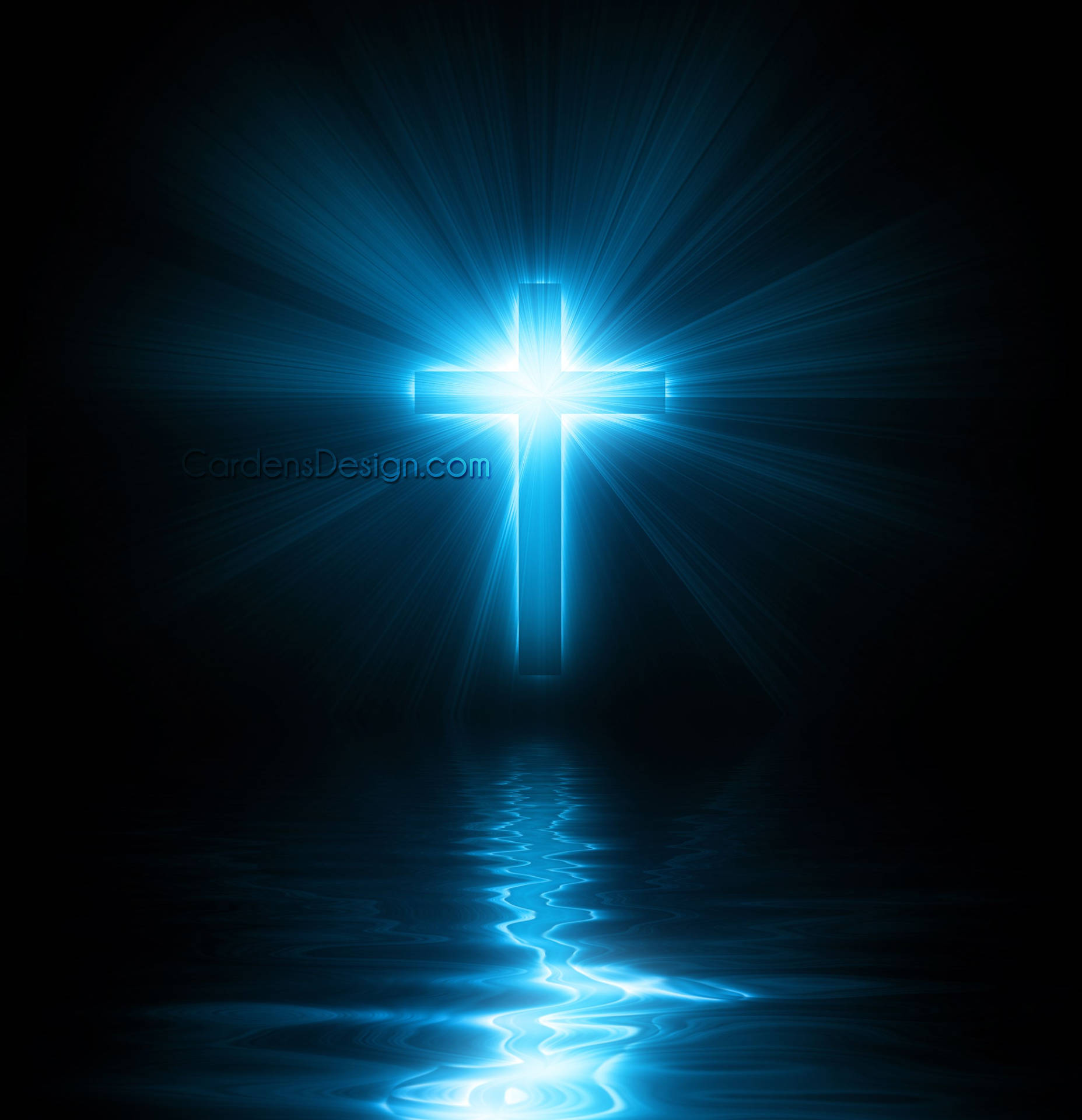 Blue Aesthetic Cross HD Wallpaper