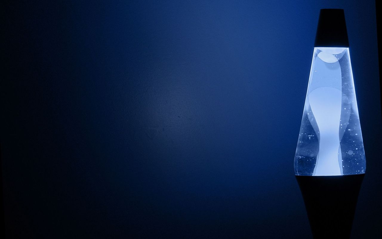 Blue Lava Lamp Widescreen Wallpaper