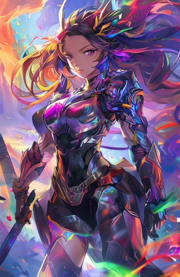 Anime Girl Warrior Wallpaper