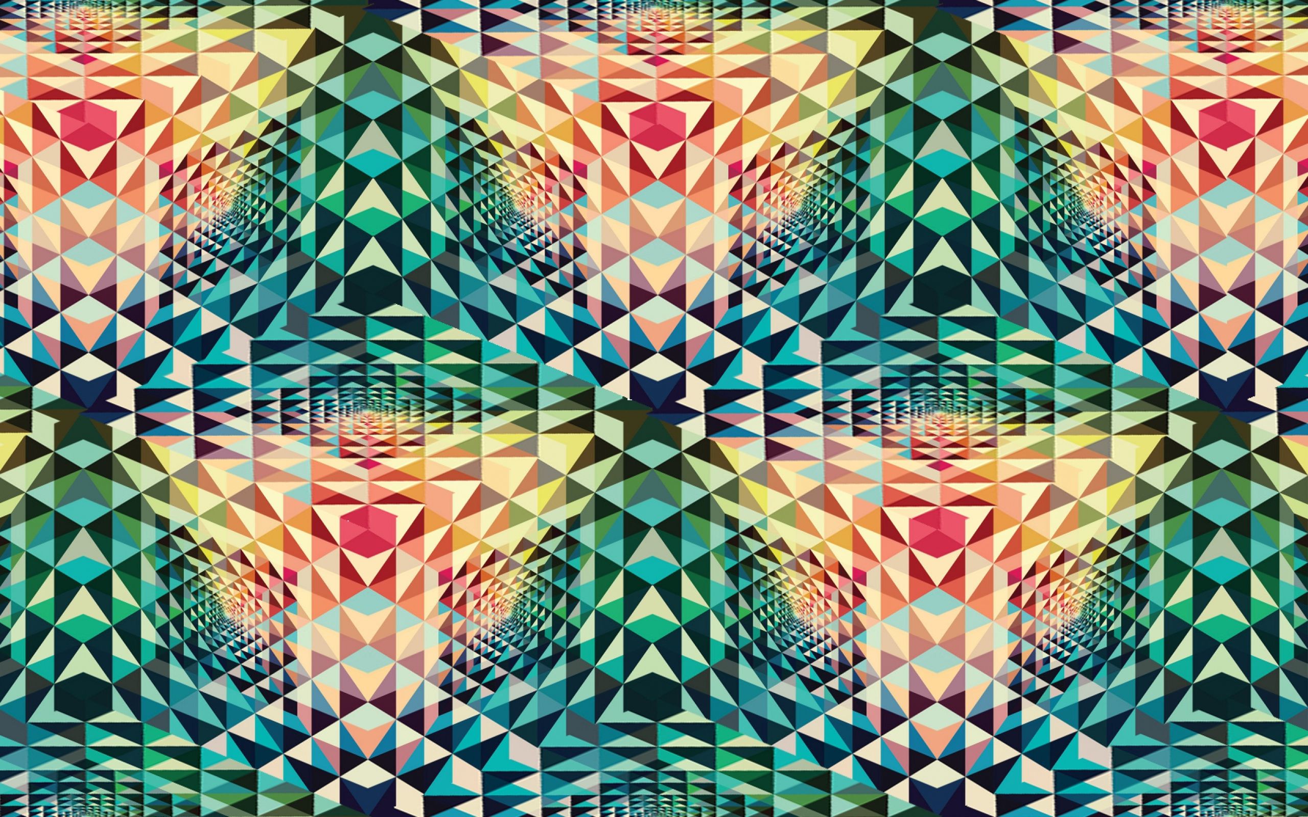Wallpaper Kaleidoscope Patterns Colorful Shape