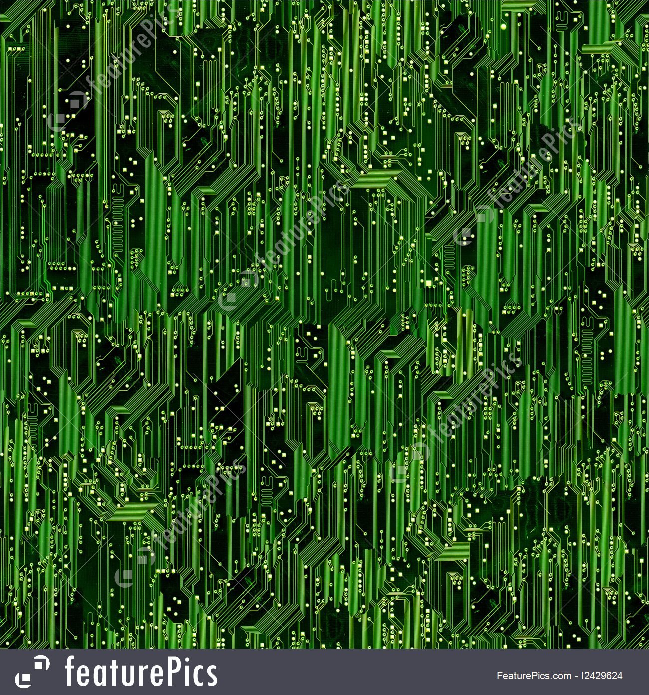 Technology Circuit Board Seamless Background   Stock Image