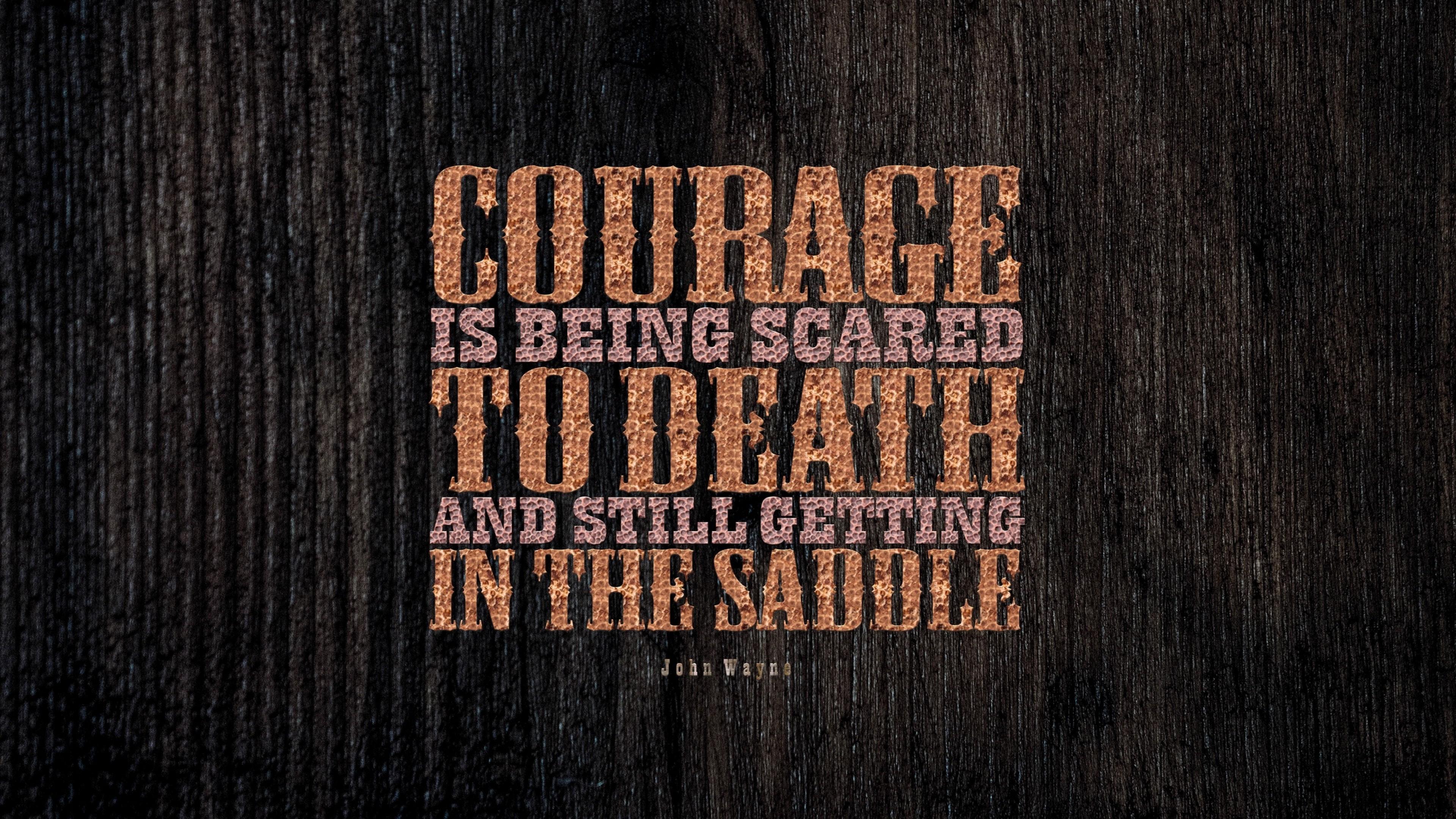 Courage Motivation Quote HD Wallpaper 4k Ultra
