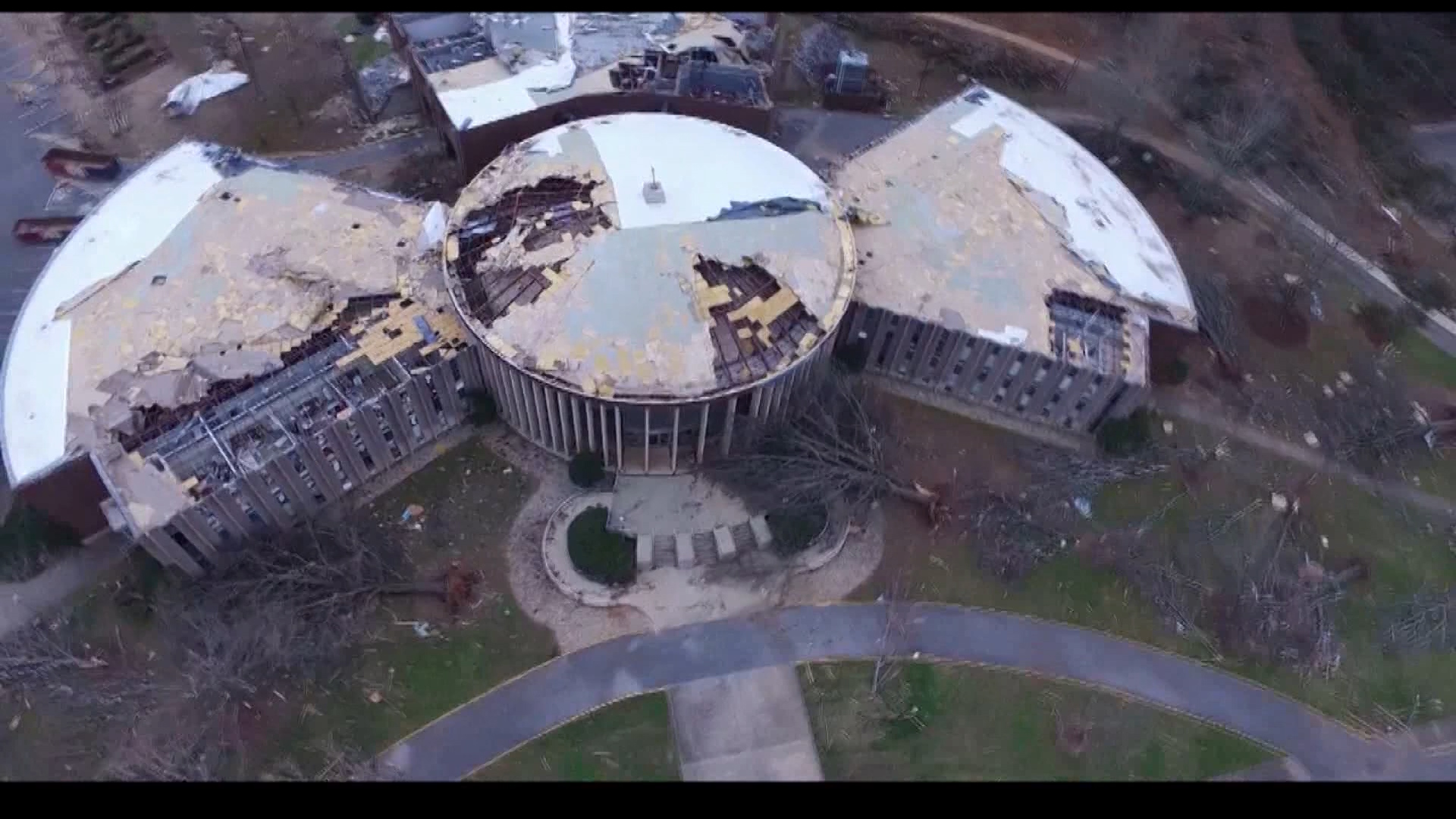 Alabama Uses Drones To Help Assess Jsu Tornado Damage Wvua23