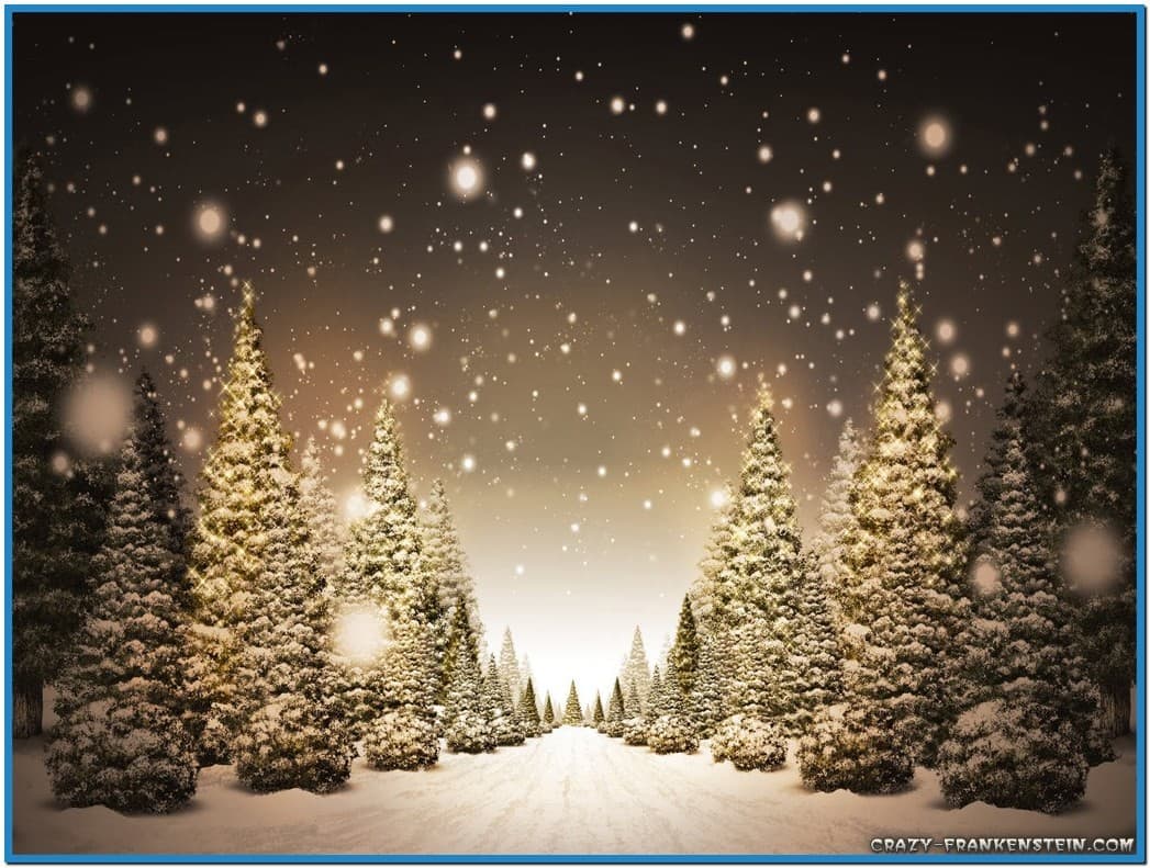 Christmas snow scenes screensaver   Download free