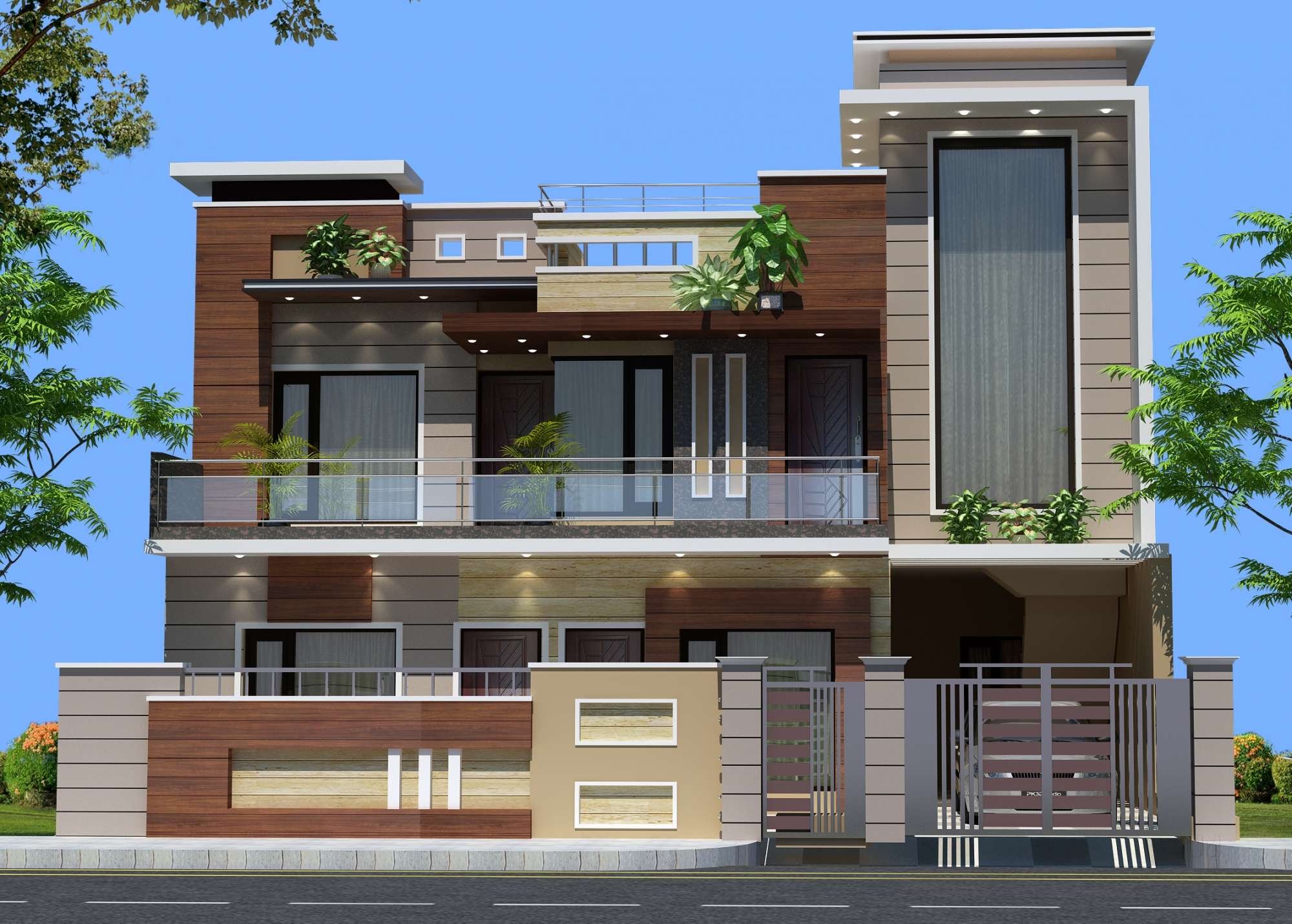 D Exterior Elevation Chandigarh Sector 40c Architects In