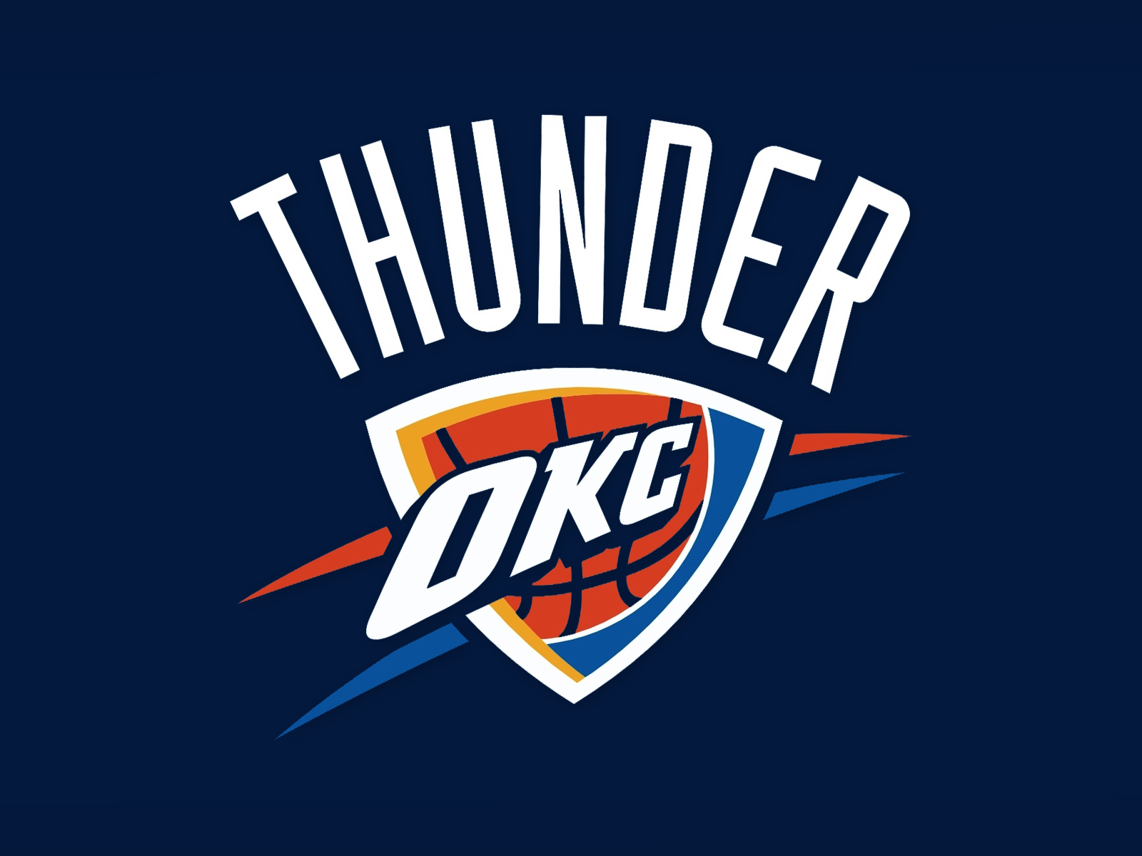 Oklahoma City Thunder Logo Blue Back 1600x1200 DESKTOP NBA Oklahoma