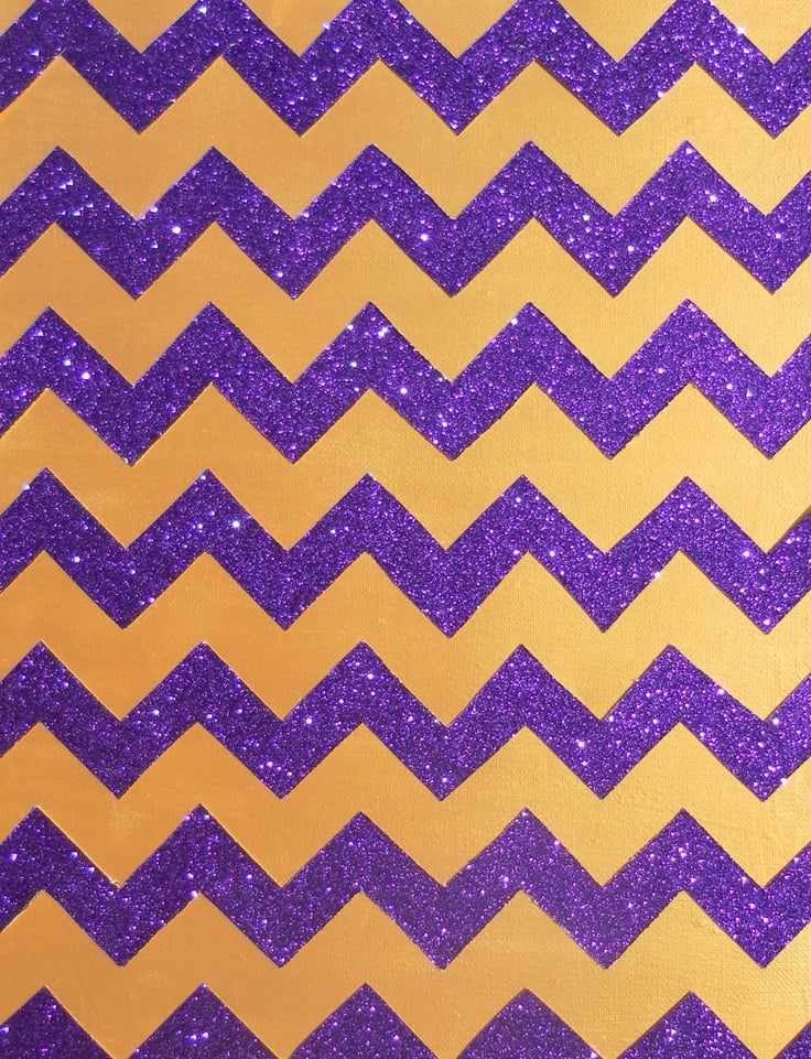 Gold and Purple Glitter Chevron Wallpapers Android