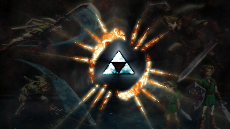 Blue Triforce Wallpaper Video Game Art