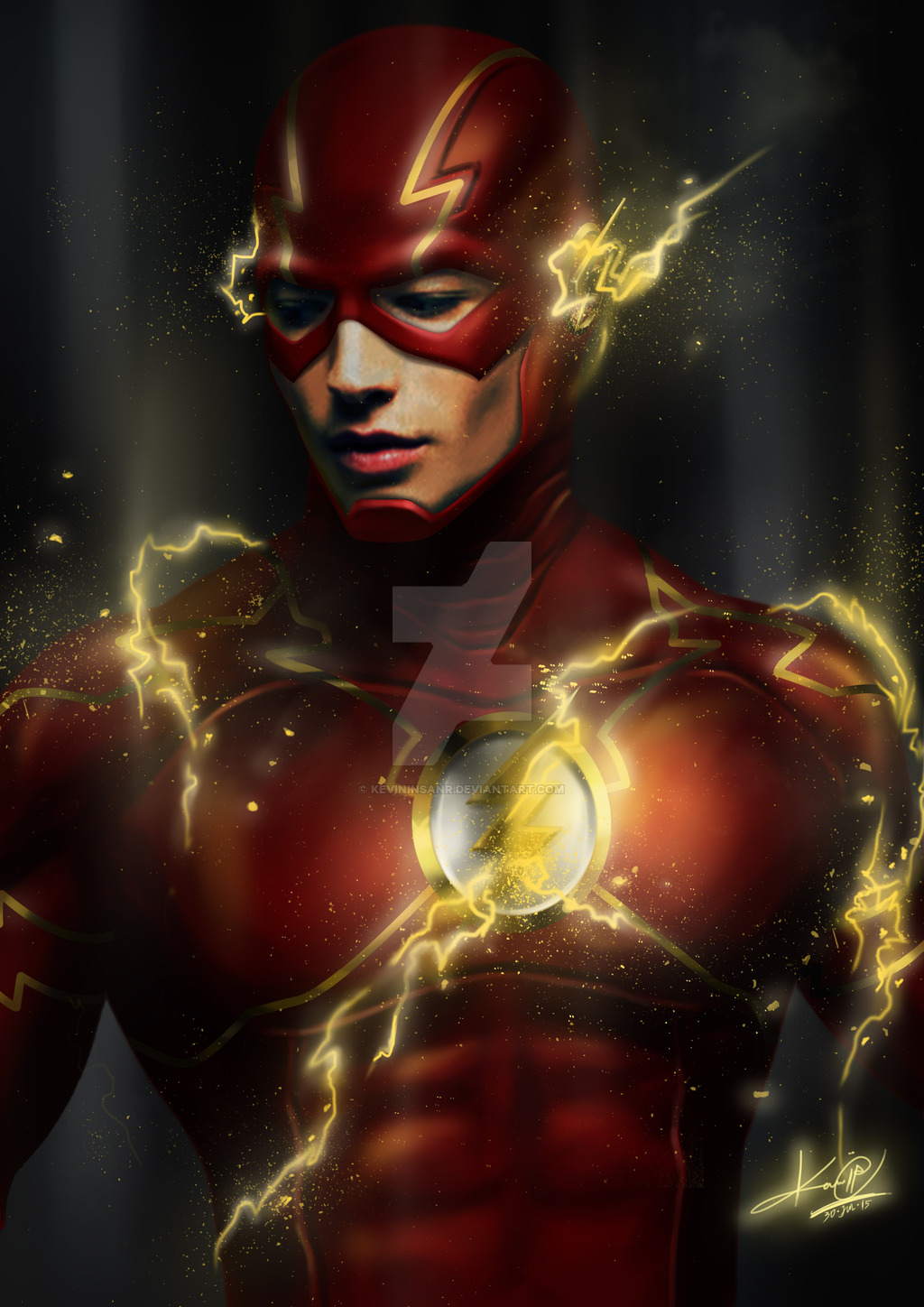 The Flash Ezra Miller Concept Fan Art By Kevininsanr On