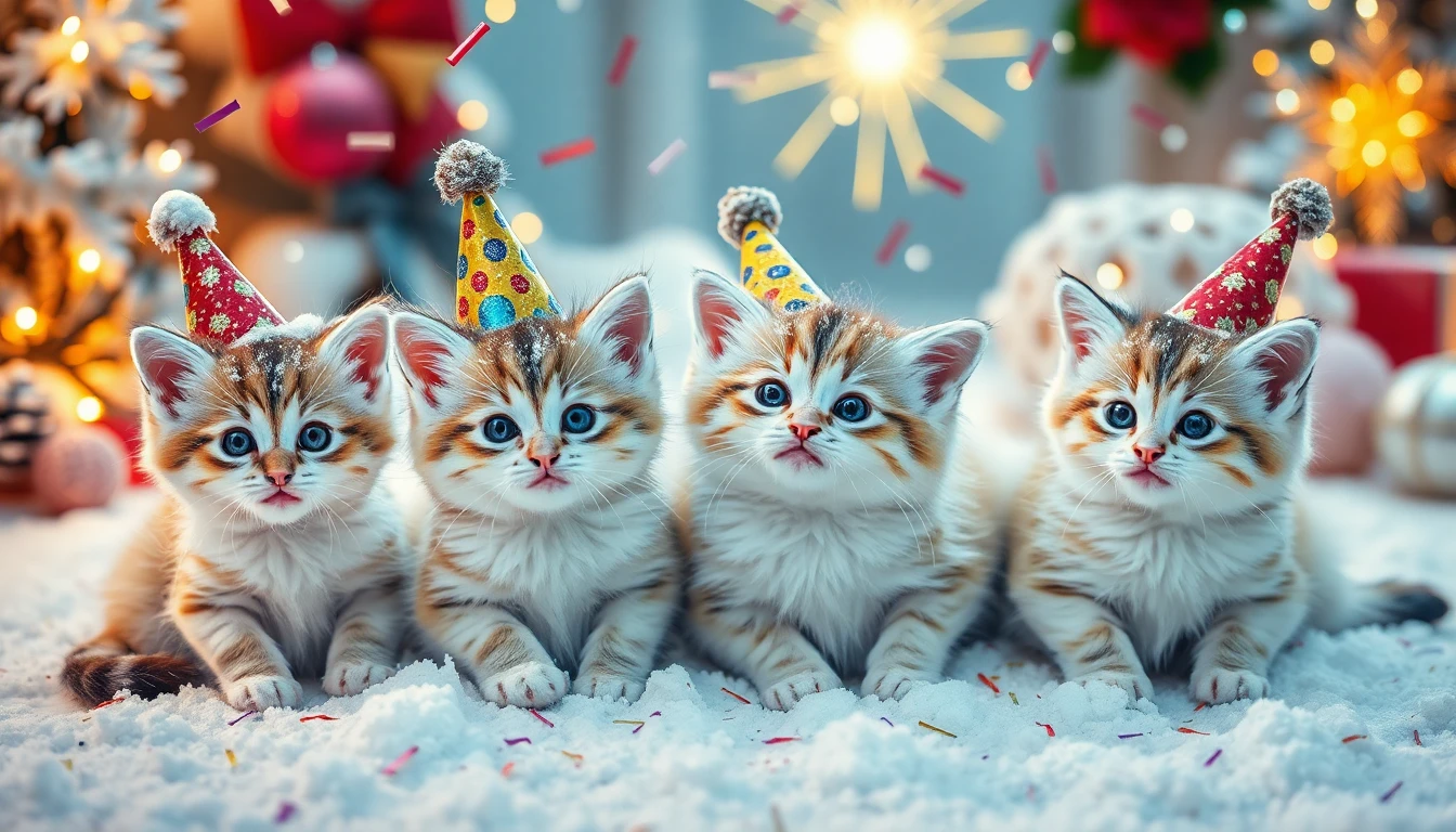 🔥 Free Download New Year Cats Wallpaper by @cynthiawatson | WallpaperSafari