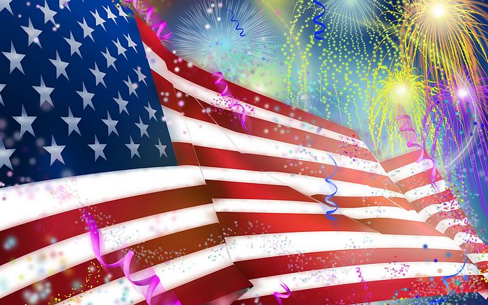 Wallpaper Illustrated Usa Flag Picture United States