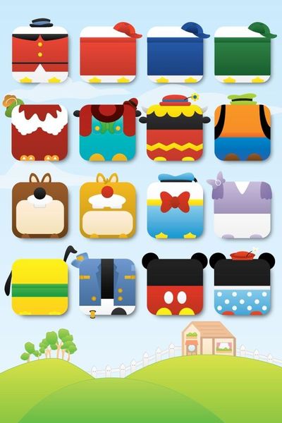 Disney iPhone Wallpaper Classic Icons