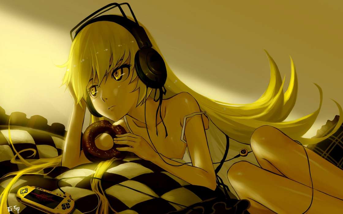 Mobile Wallpaper Music Anime Girls Headphones