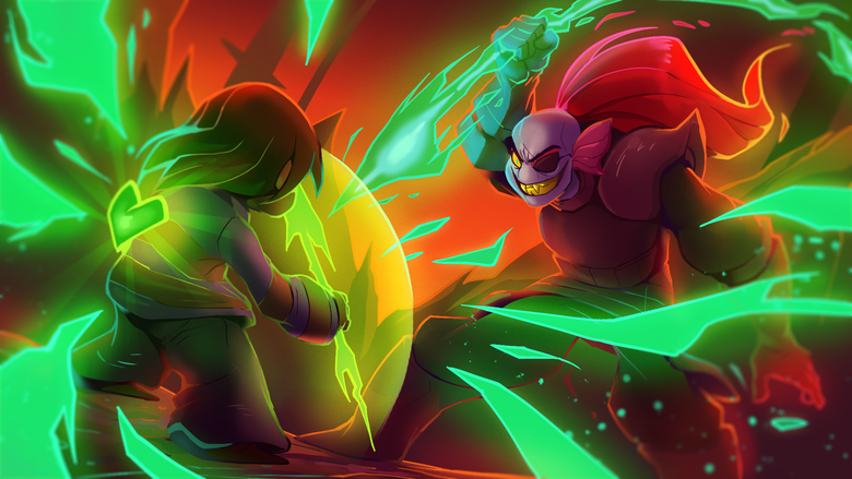 Wallpaper Size I Love How They Put Frisk Vs The Enemy In All Of