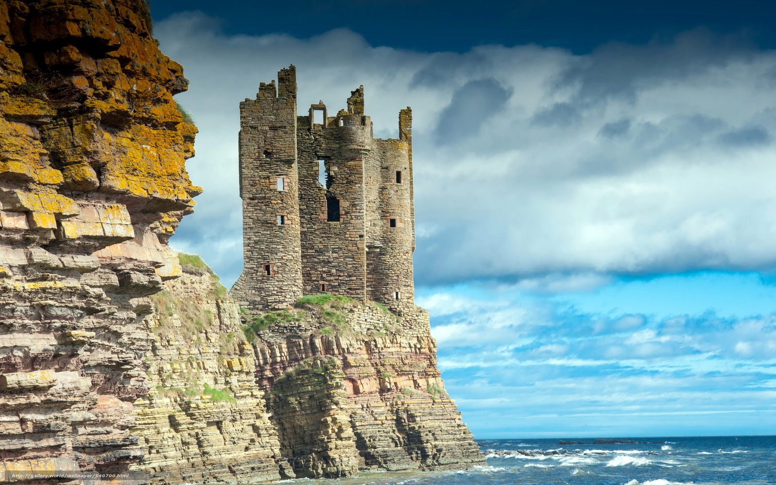 Wallpaper Keiss Castle Caithness Scotland Desktop
