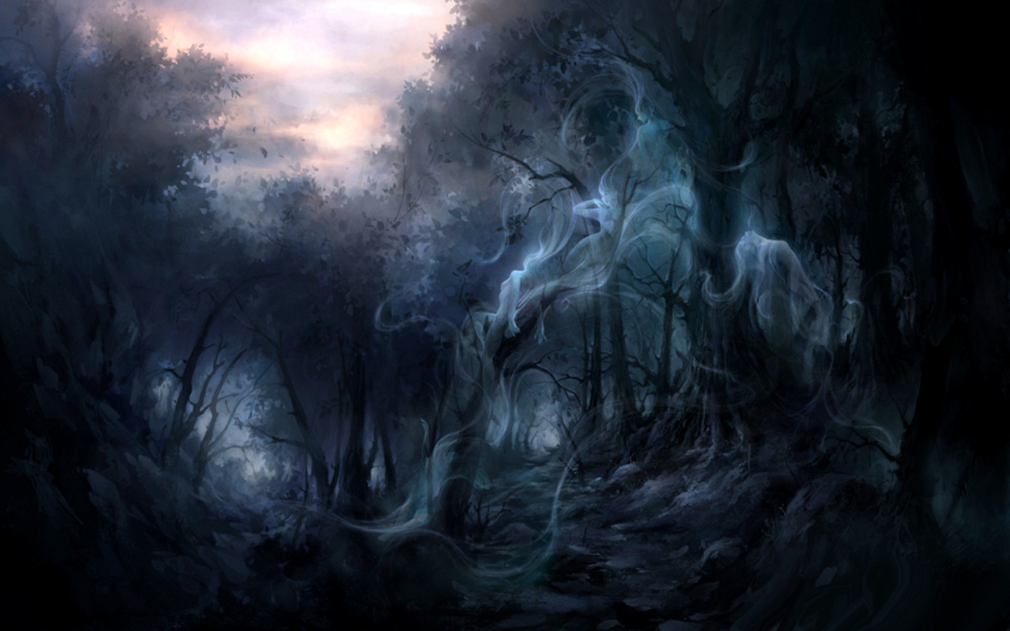 Dark Forest Wallpaper 1440x900 Dark Forest