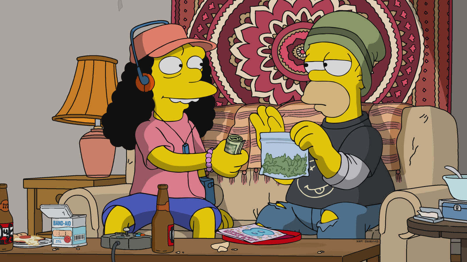 Bart Simpson Weed Wallpaper