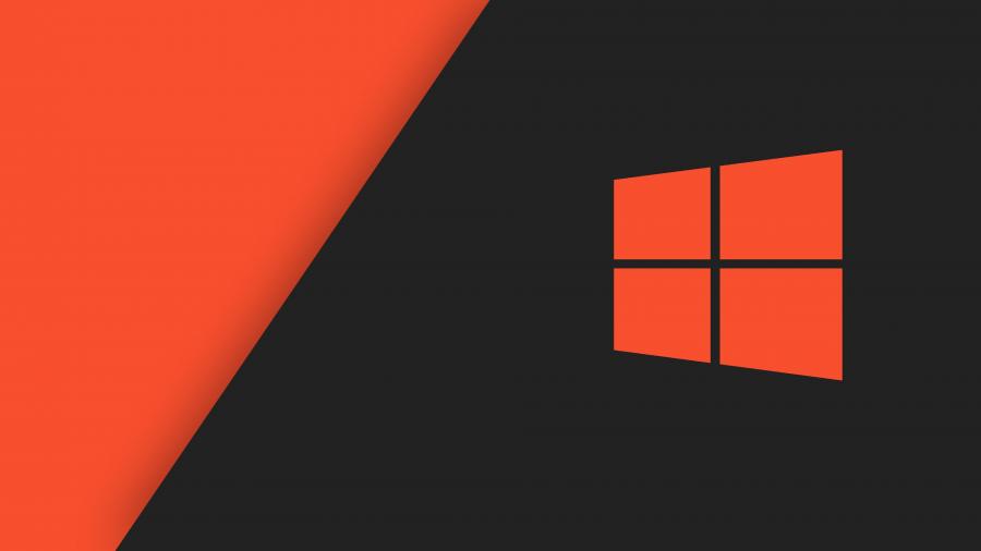 Microsoft Windows 10 Red Black Background 4K Wallpapers 900x506