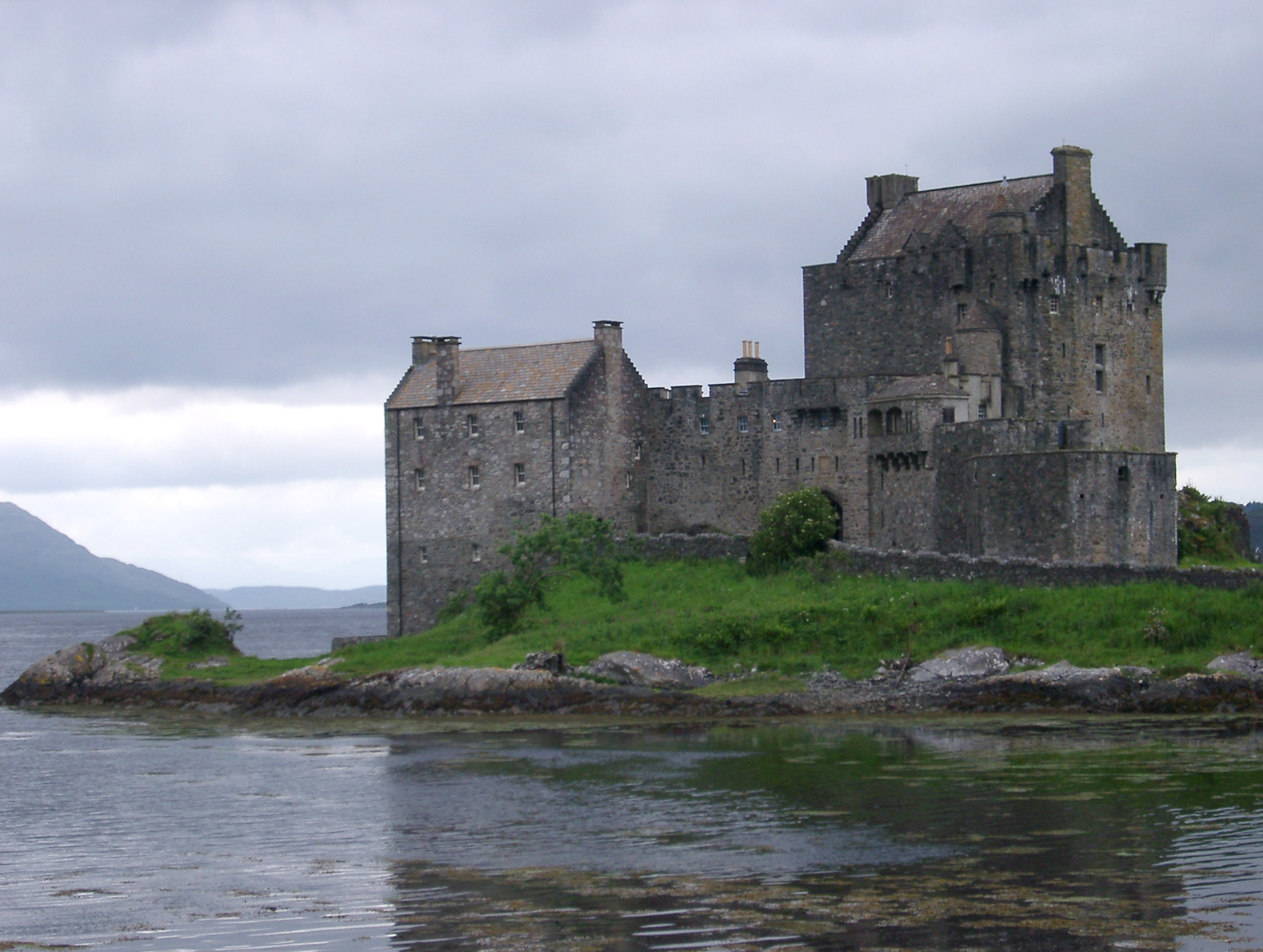 Eilean Donan Castle Scotland Standing On Its Island In The Centre Of