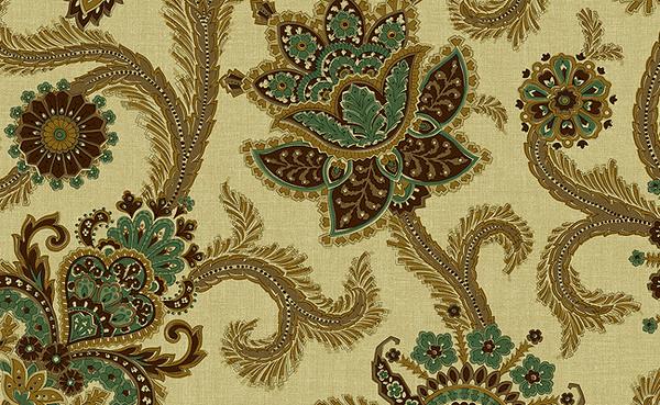 Angel Jacobean Wallpaper In Browns Greens And Neutrals Design By Car