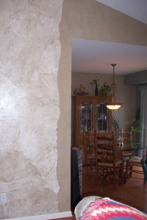 Ripped Stone And Faux Wall Finishes