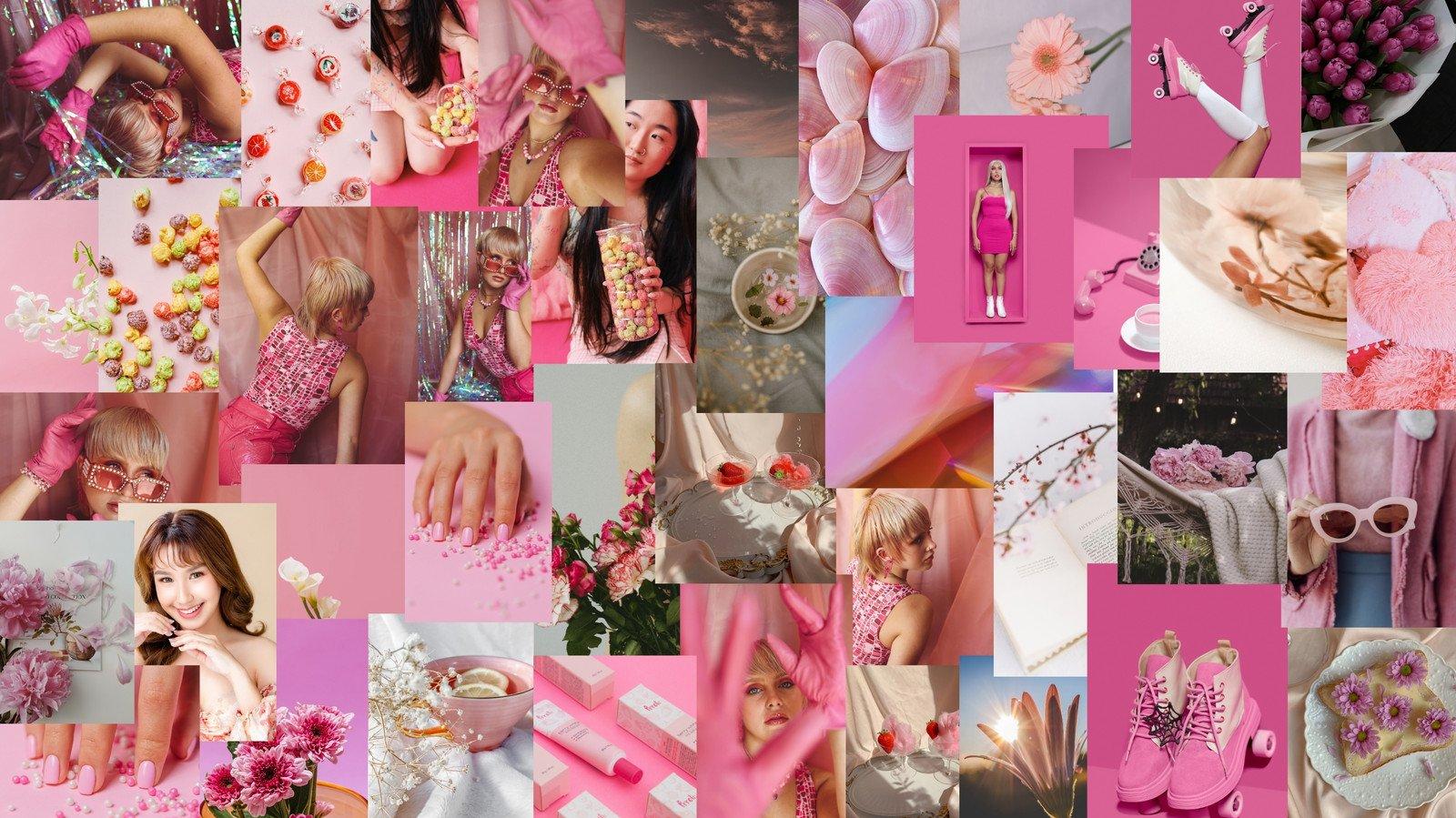Pink Aesthetic Desktop Wallpaper Templates