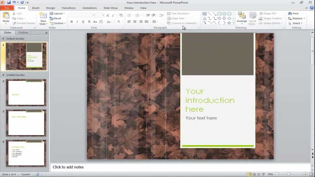 How To Change The Slide Background In Powerpoint