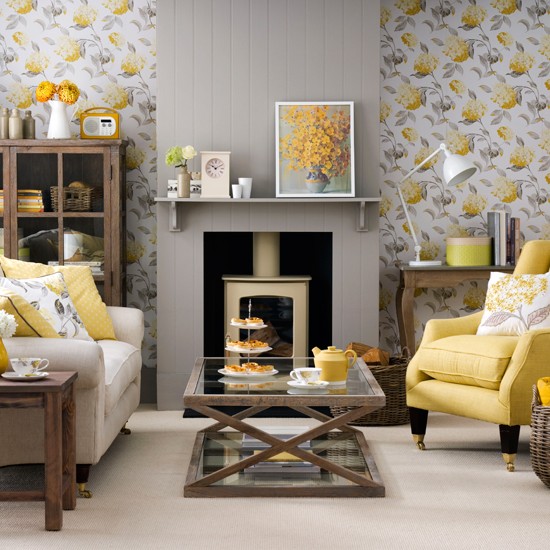 wallpaper in your room why not start with your living room