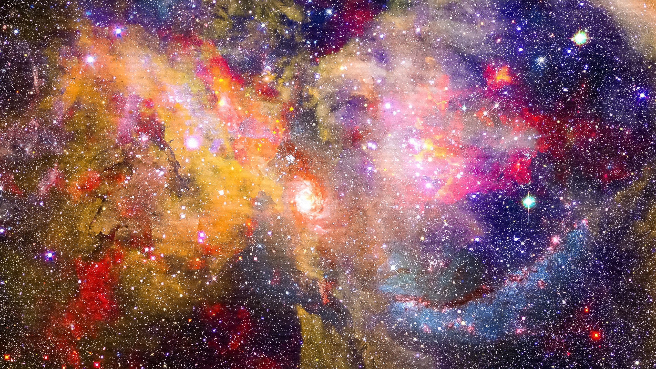 Sky With Full Sparkling Colorful Stars HD Galaxy Wallpaper