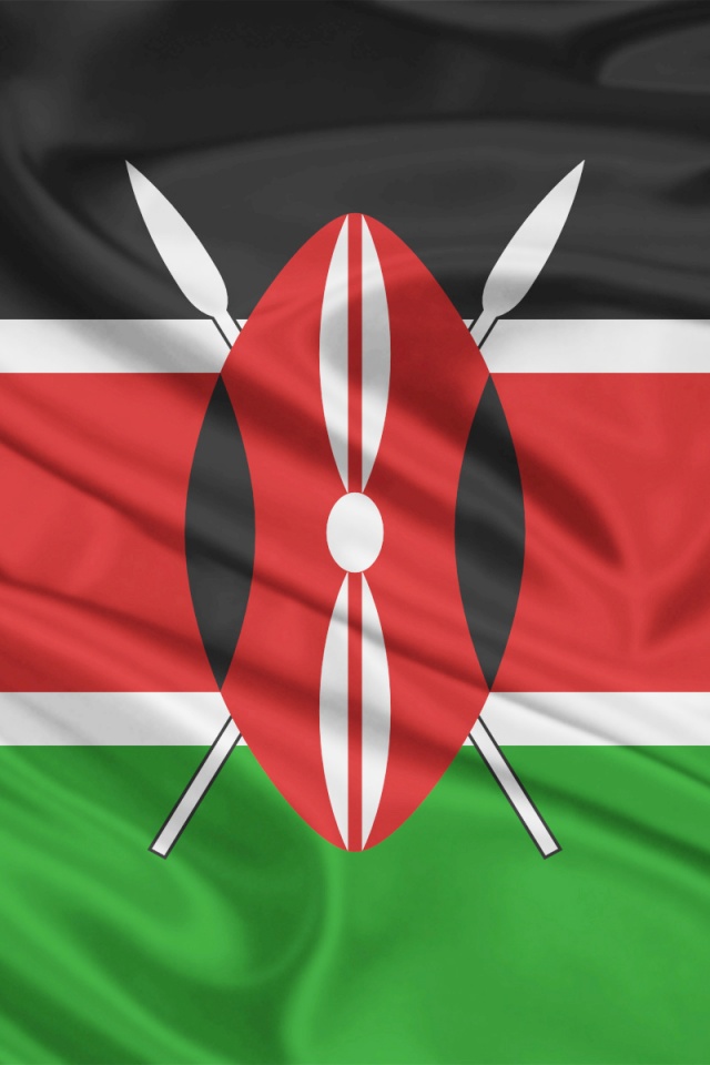 640x960 Kenya Flag Iphone 4 wallpaper