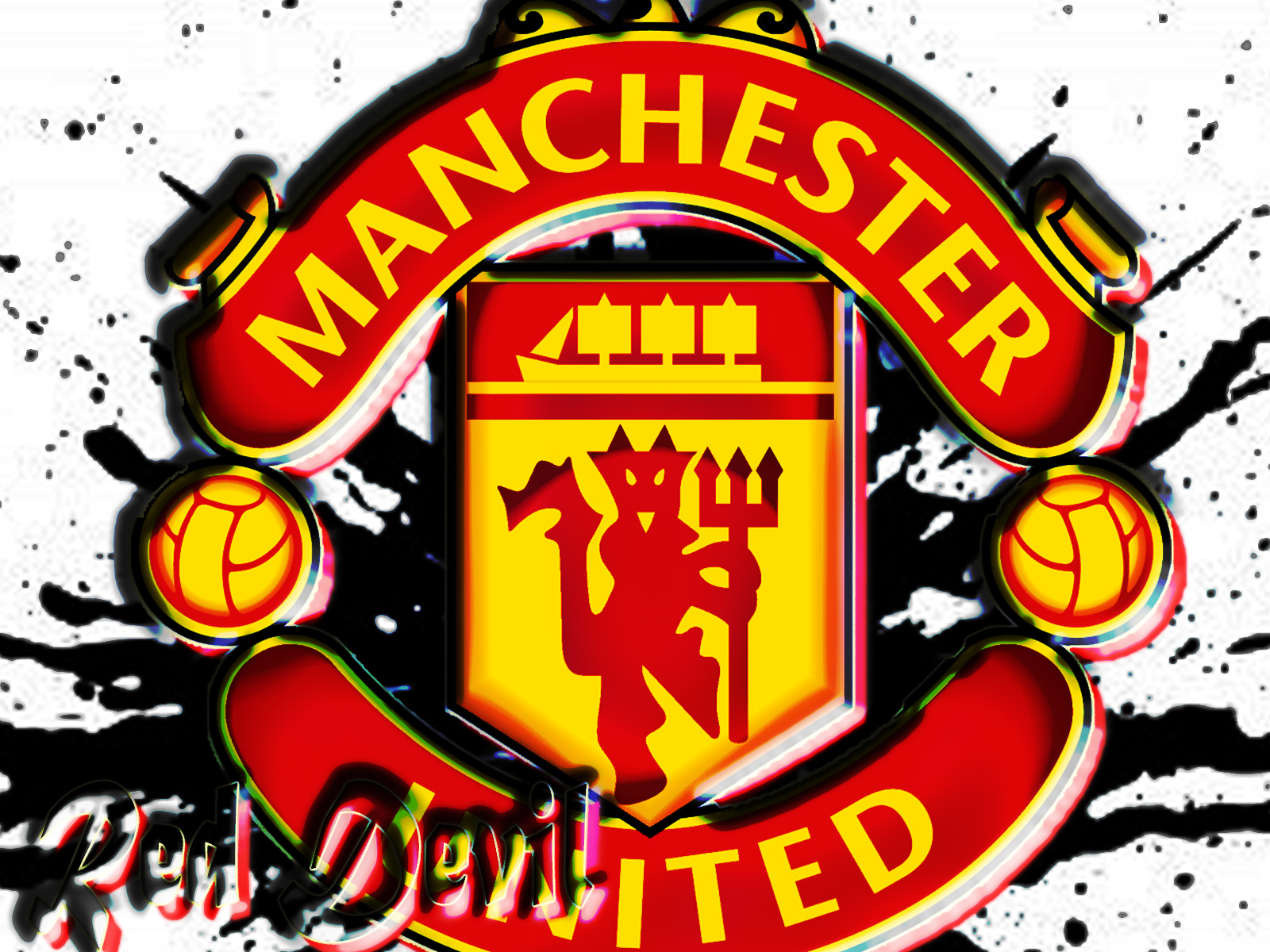 Wallpaper Manchester United Logo